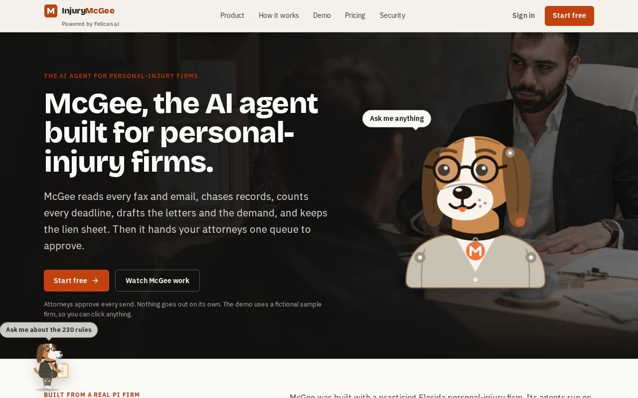 Screenshot of InjuryMcGee