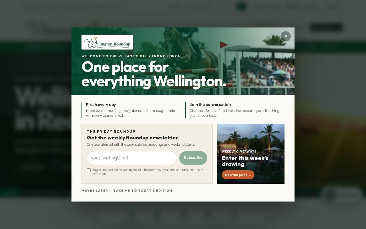 Screenshot of Wellington Roundup